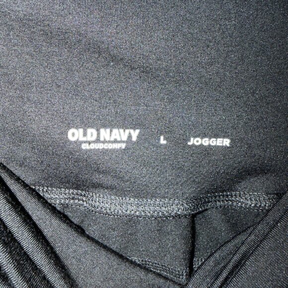 Old Navy High Rise Jogger Pants Womens Size Large Black - Picture 5 of 7